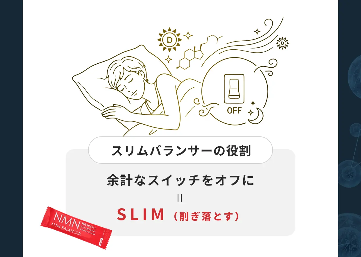 スリムバランサーの役割 余計なスイッチをオフに＝SLIM（削ぎ落とす）