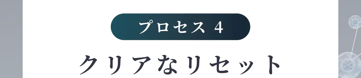プロセス4 クリアなリセット